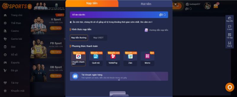Bật Mí Các Phương Thức Nạp Tiền Vsport 2026 Nhanh Chóng, Đơn Giản - mavor.club - mavor.club