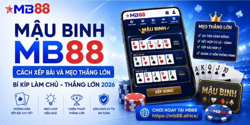Hướng dẫn chơi mậu binh mb88: Cách xếp bài và mẹo thắng lớn 2026 - mavor.club
